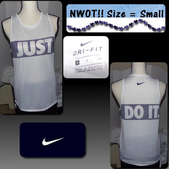 BOGO! NWOT!! Nike Just Do It Muscle Tank {L28} - Picture 1 of 3